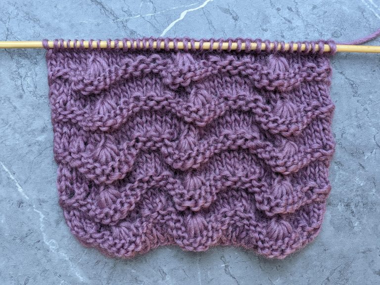 Guelder-rose Knit Stitch Free Pattern