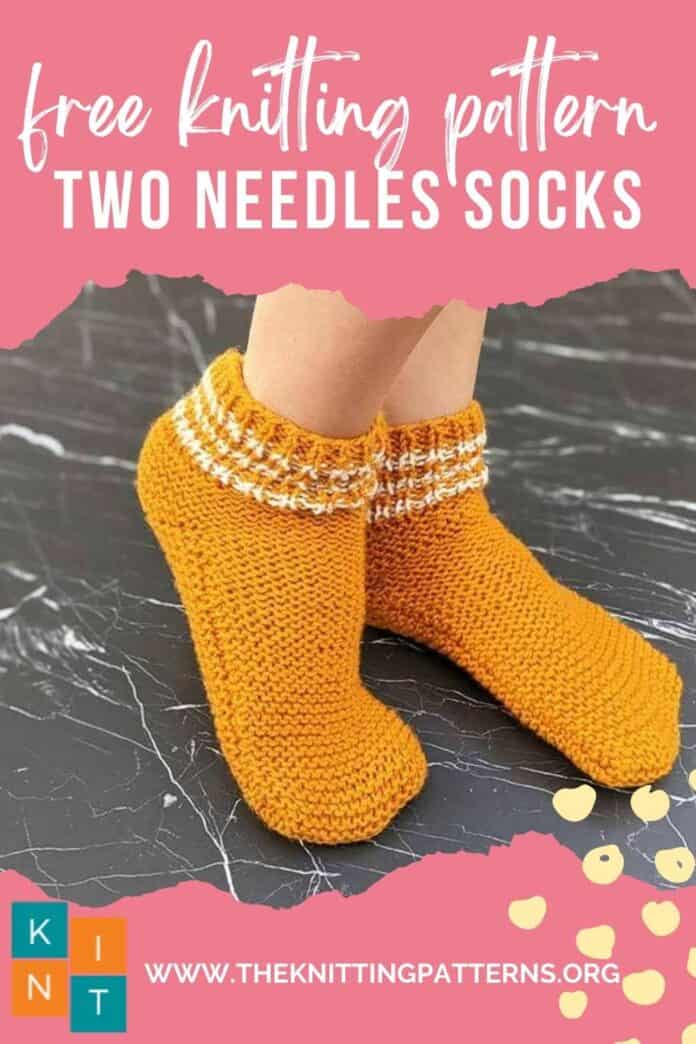 two-needle-flat-socks-free-knitting-pattern