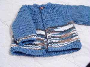 Baby Boy 5-Hour Knitted Sweater front