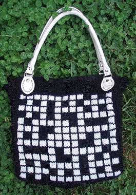 Crossword Bag Free Knitting Pattern