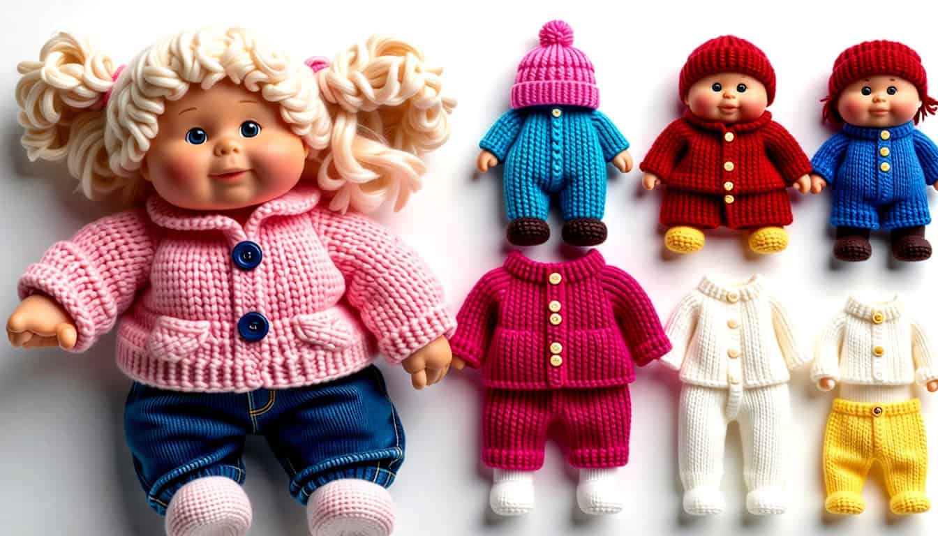 free knitting patterns for cabbage patch doll clothes