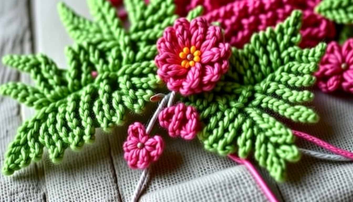 How to Knit a Fern Leaf: Free Pattern