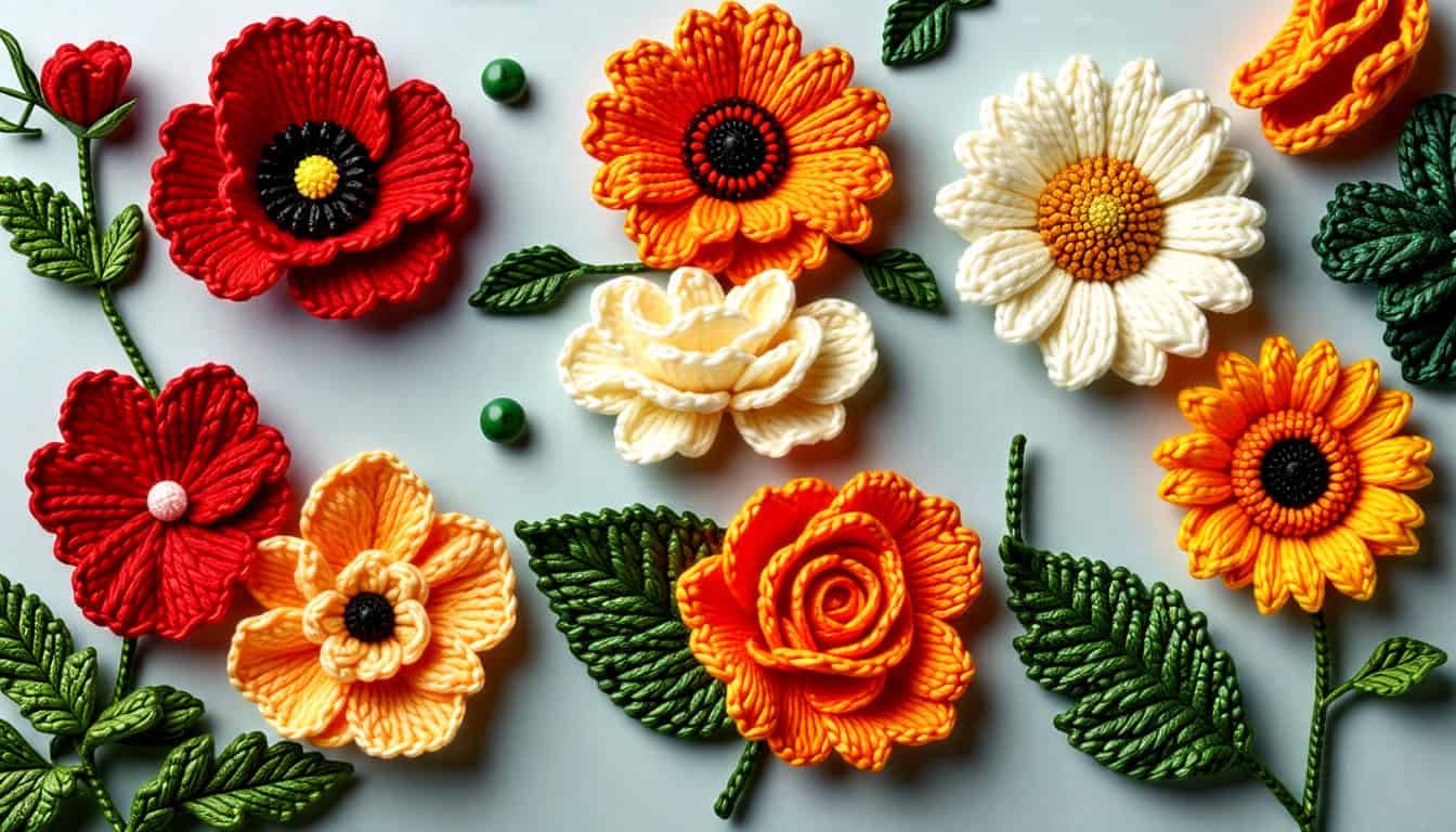 Knitting a Poppy: Step-by-Step Free Pattern