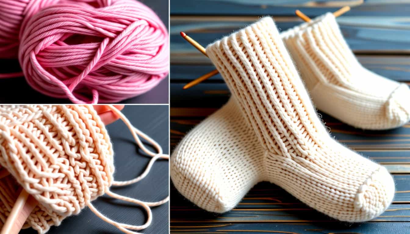 The Fun of Knitting: Bitty & Cozy Newborn Socks Pattern