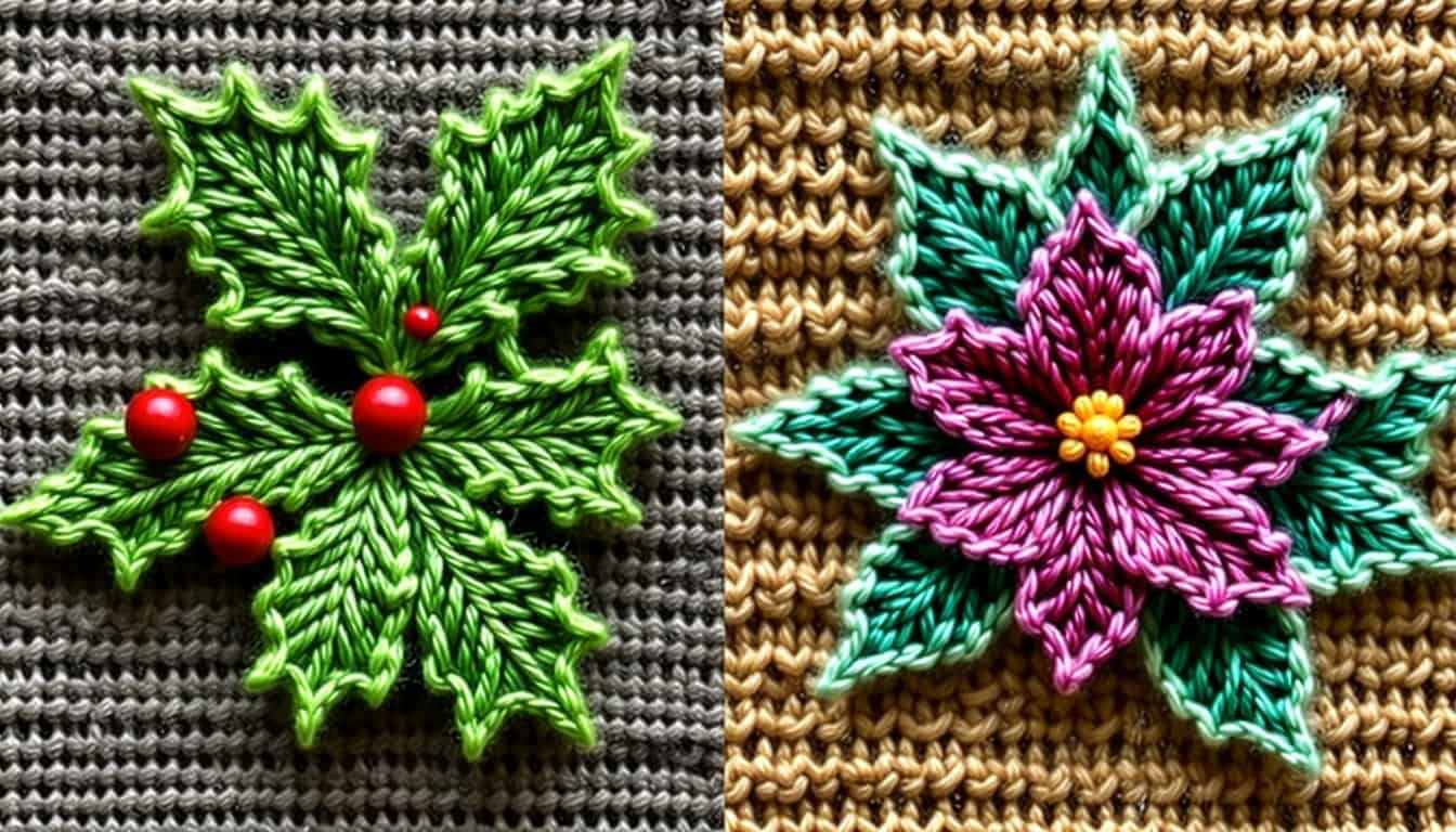 Making a Holly Leaf: Free Knitting Pattern