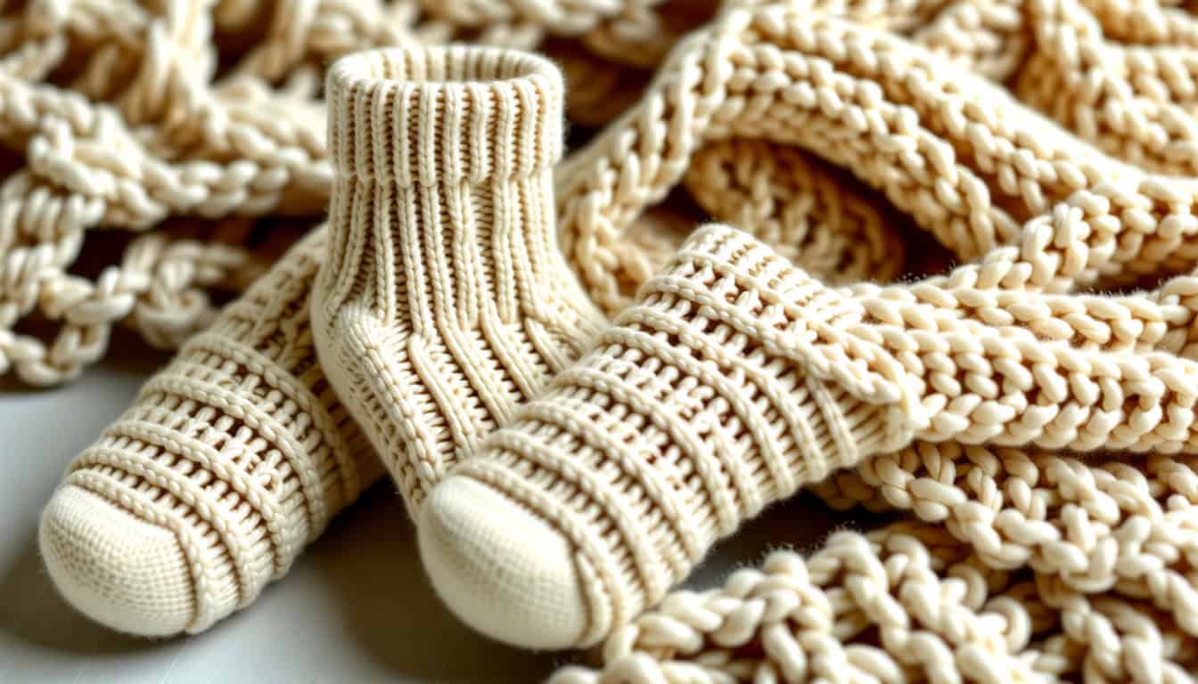 Ribbed Flat Socks: A Textured Knitting Pattern