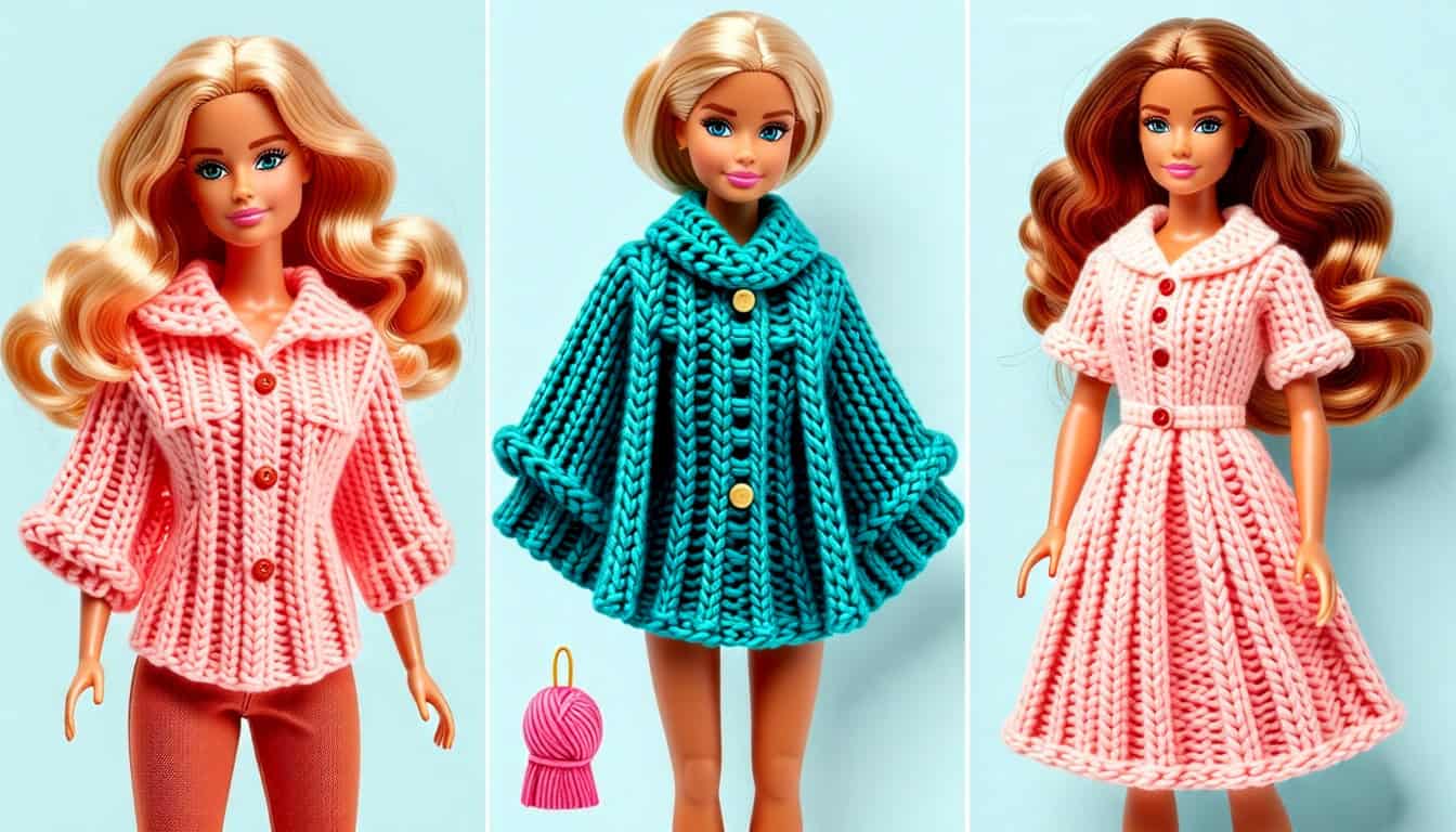 free knitting patterns for barbie dolls clothes