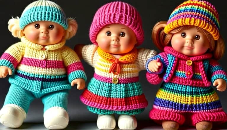 free knitting patterns for cabbage patch doll clothes