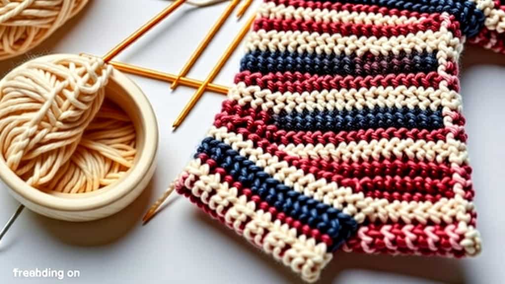 How to Knit a Stripey Doll Blanket