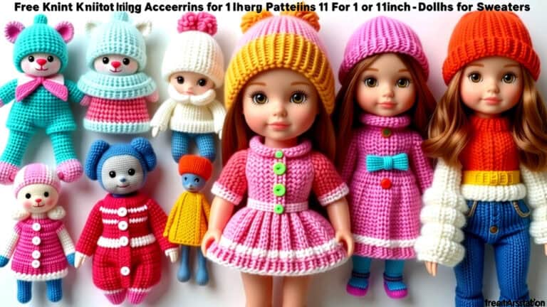 Free Knitting Patterns for 11 Inch Dolls