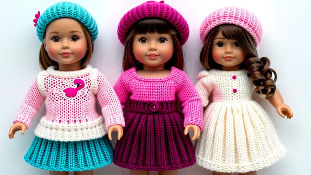 Knitting Patterns for Doll Tops