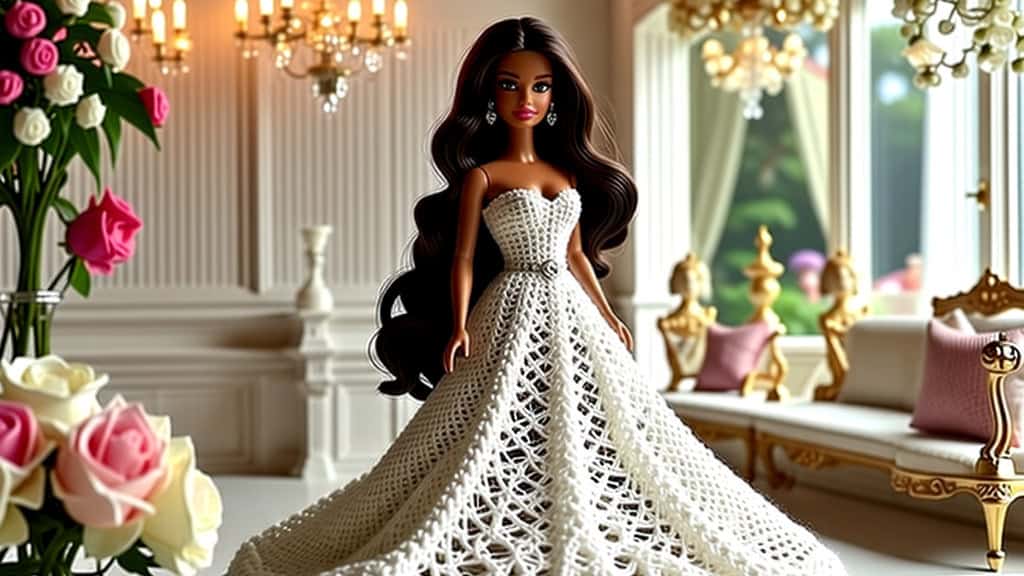 Elegant Evening Gown Pattern for Barbie