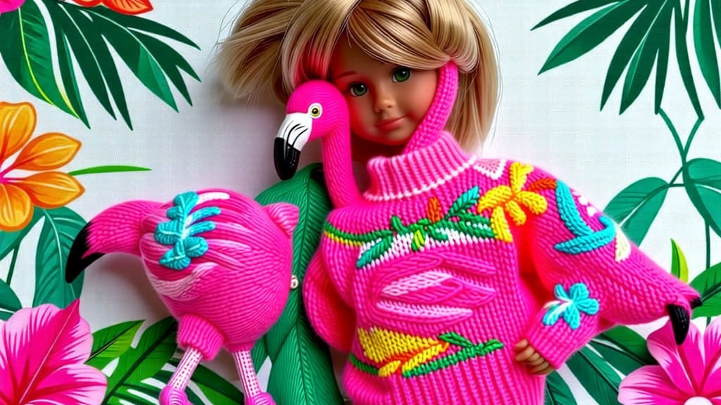 The Flamingo Sweater for a Splash of Color