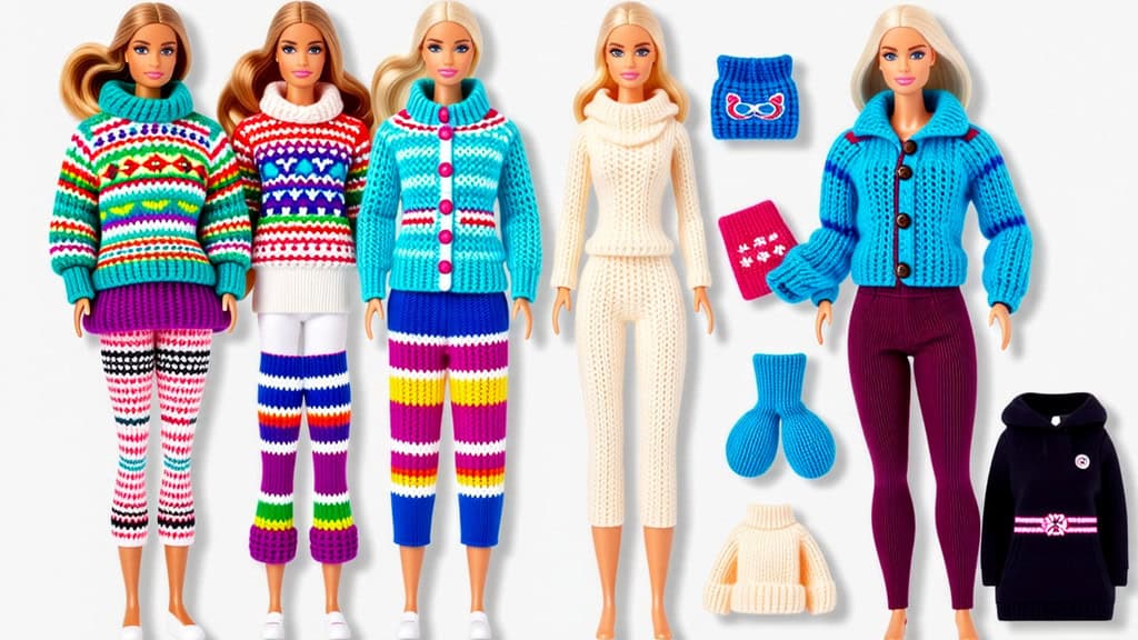 More Than Just Dresses: Diverse Knitting Patterns for Barbie Outfits