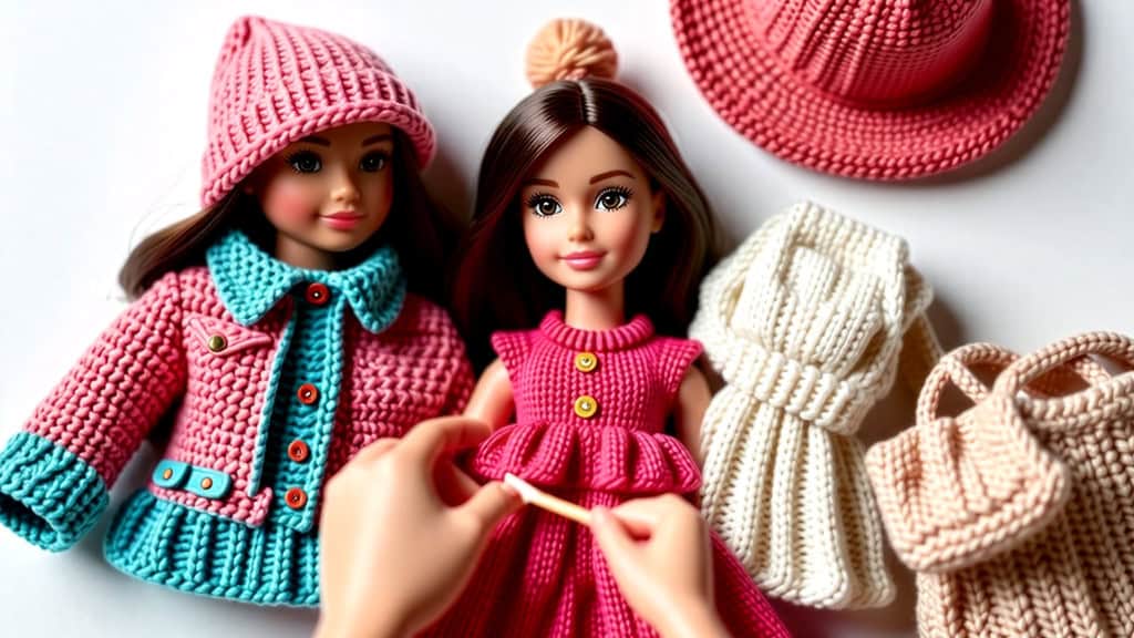 5 Easy Knitting Patterns for Barbie Doll Dresses