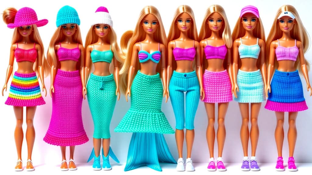 10 Easy and Free Barbie Clothes Knitting Patterns