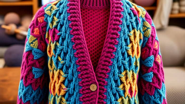 Entrelac Cardigan Knitting Patterns