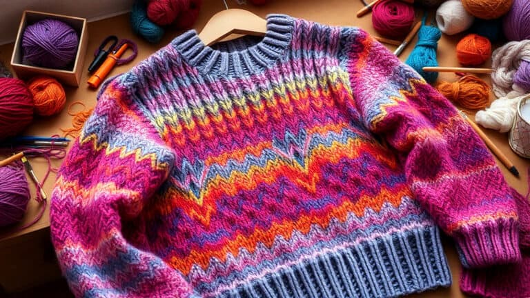 Entrelac Sweater Knitting Patterns