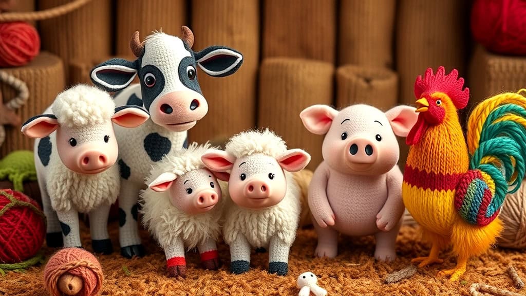 Popular Farm Animals to Knit