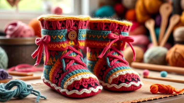 Free Doll Bootie Knitting Patterns
