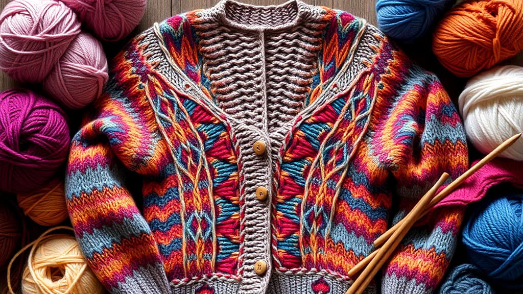 Entrelac Cardigan Knitting Patterns