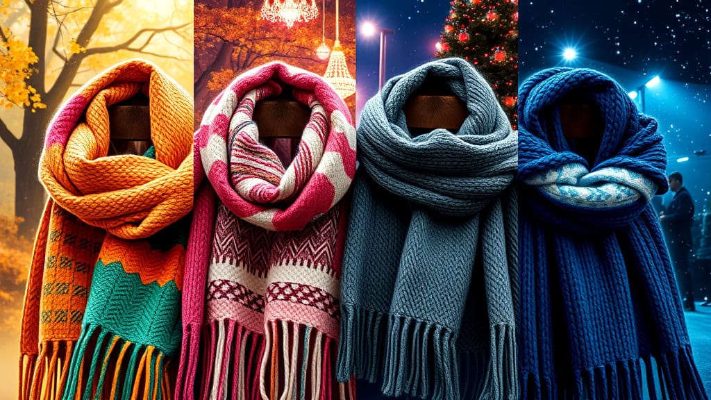 Seasonal Doctor Who Scarves