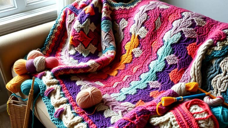 Creating Patterns In Knitting With Many Colors