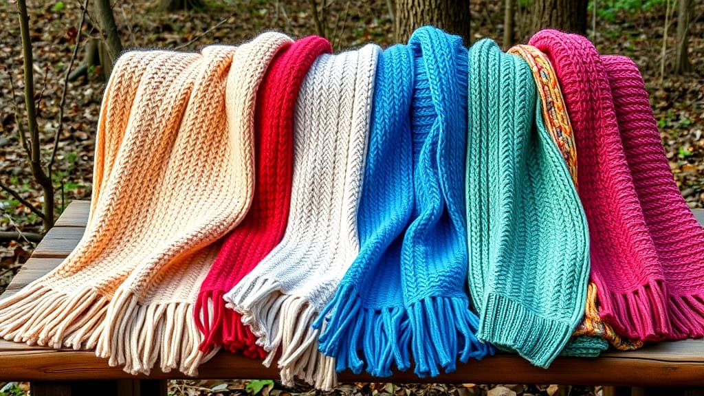 Garter Stitch Scarves for All Seasons