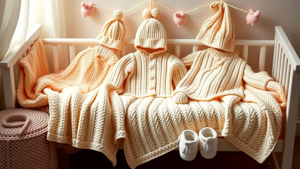 Garter Stitch Patterns for Baby Garments