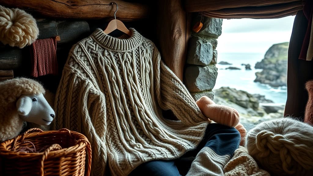 Aran Knitting Patterns For Men's Sweaters