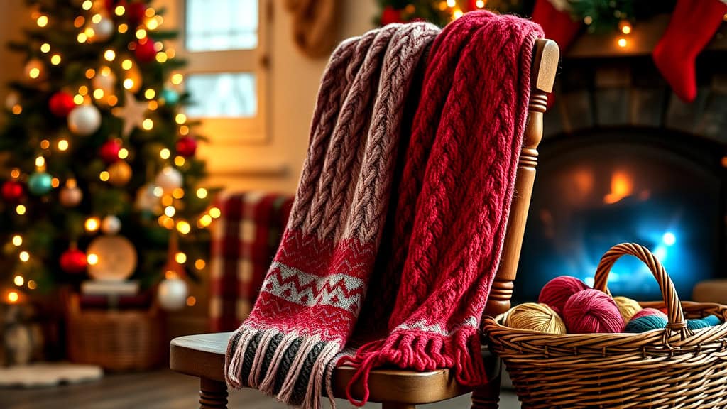 Christmas Scarf Knitting Patterns