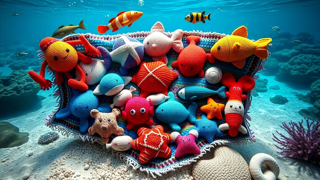 Underwater Sea Creatures Throw