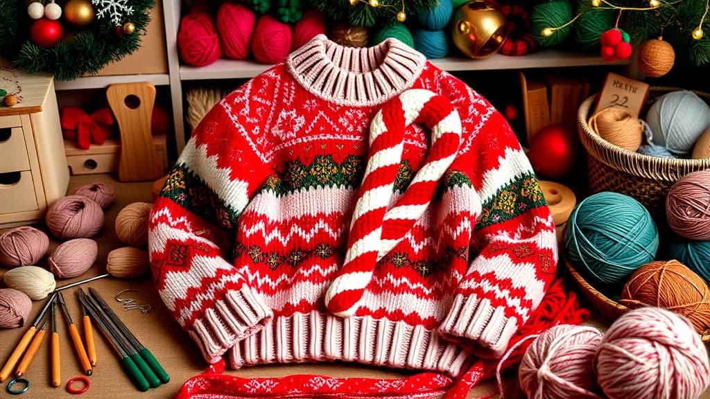 Candy Cane Inspired Sweater