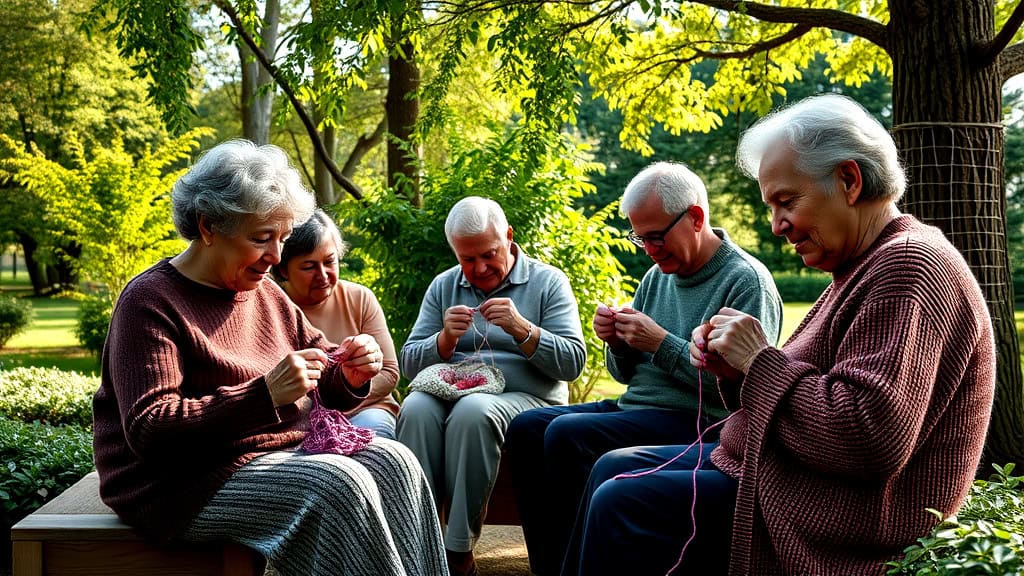 Encouraging Cognitive Stimulation with Knitting