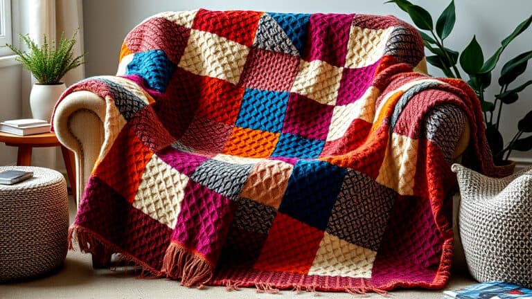 Knitting Patterns For Patchwork Blankets