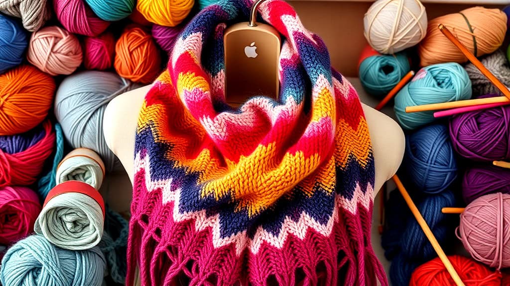 Creating Beautiful Scarves with Self-Striping Yarn