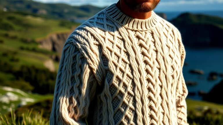 Men’s Aran Cardigan Knitting Patterns Free