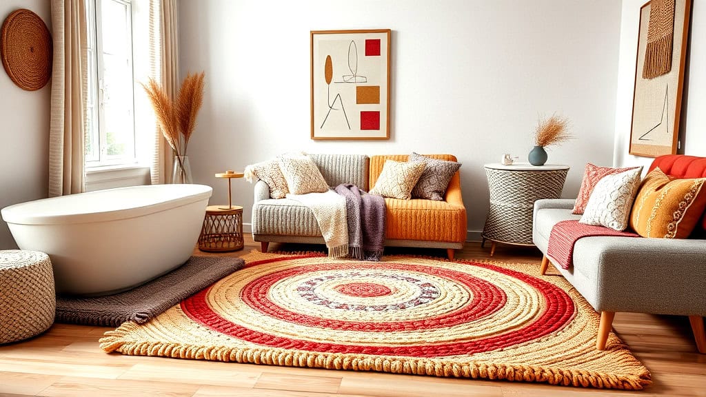 Chunky and Bulky Knit Rugs