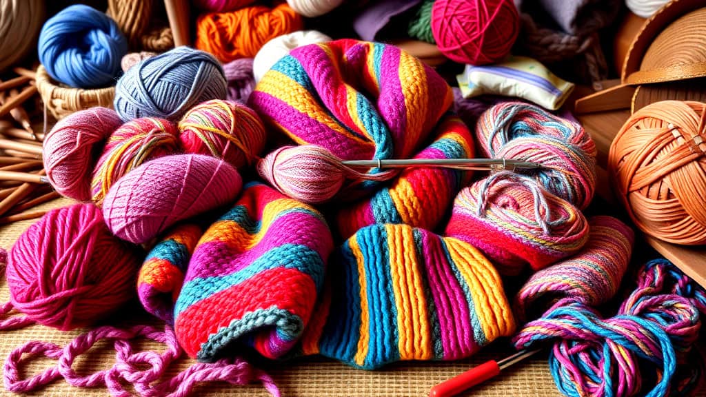 Using Self-Striping Yarn for Accessories