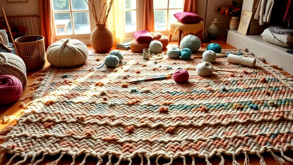 How to Knit a Throw Rug