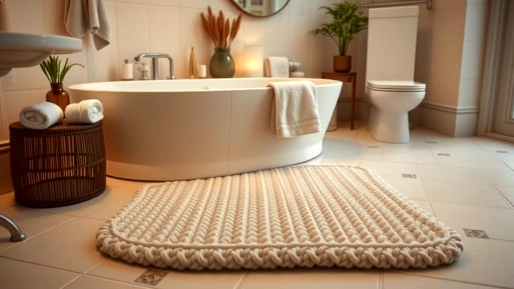 Garter Stitch Bath Mat Pattern