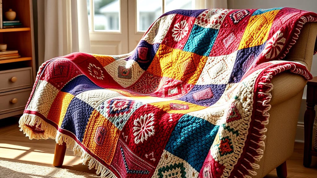 Knitting Patterns For Patchwork Blankets