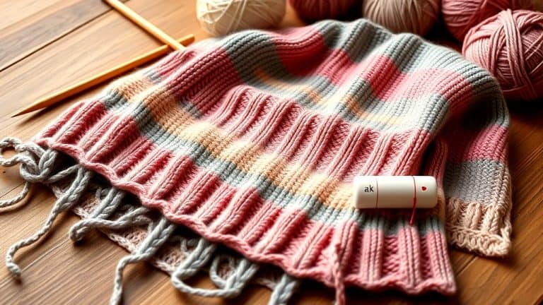 Two Color Knitting Patterns Scarf