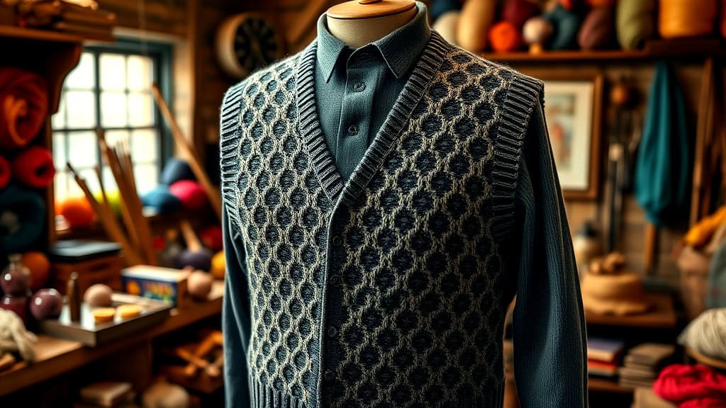 Knitting Patterns For Men's Vests Knitting Patterns For Men's Vests
