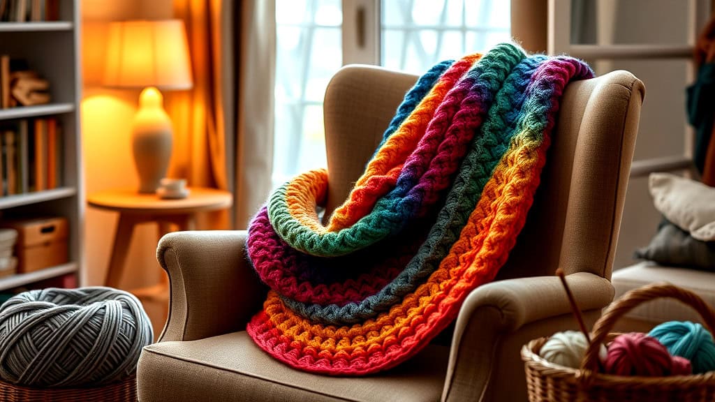 Misty Rainbow Infinity Scarf