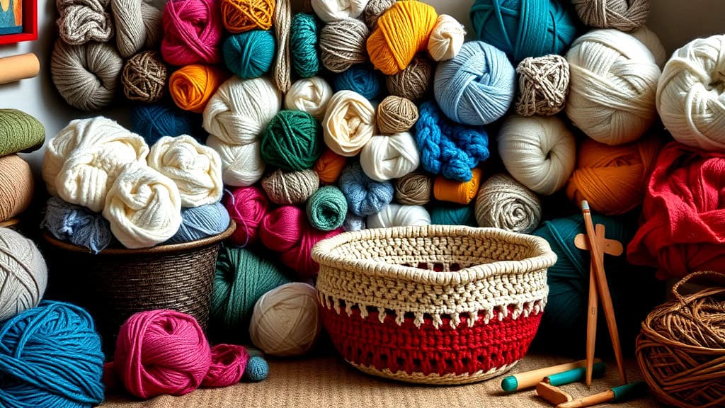 Materials for Knitting Baskets