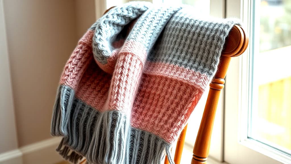 Two Color Knitting Patterns Scarf Two Color Knitting Patterns Scarf