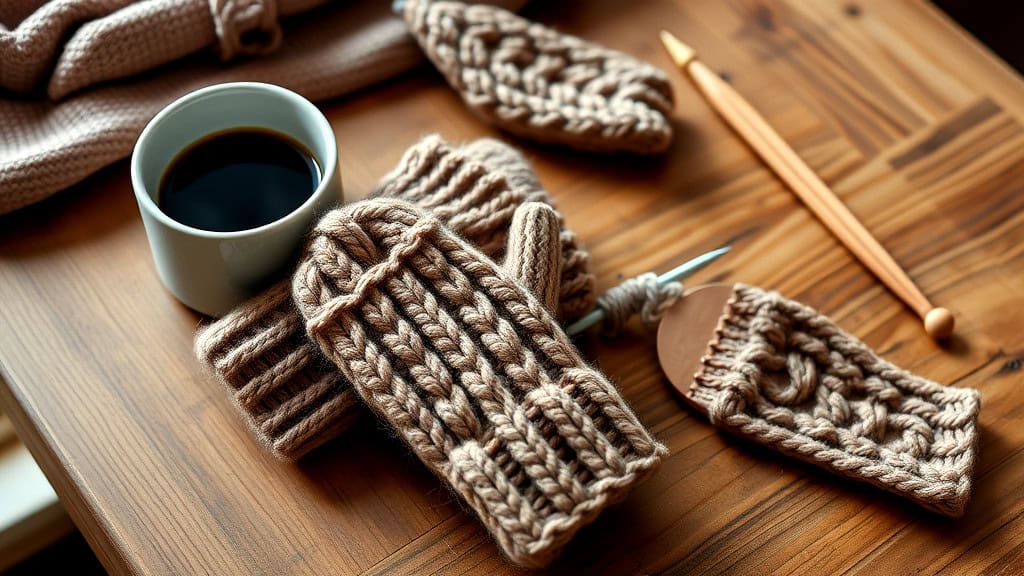 Fingerless Mittens for Versatile Use