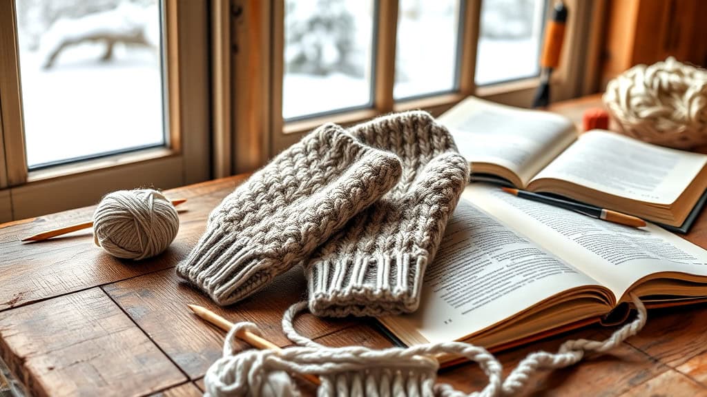 Creating Sideways Knit Mittens