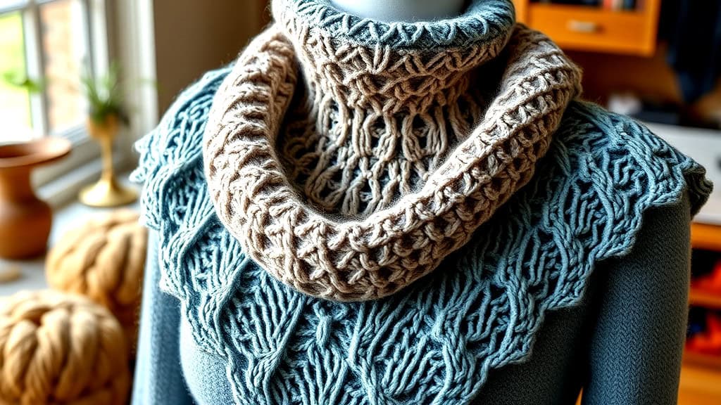 Chevron Lace Reversible Scarf